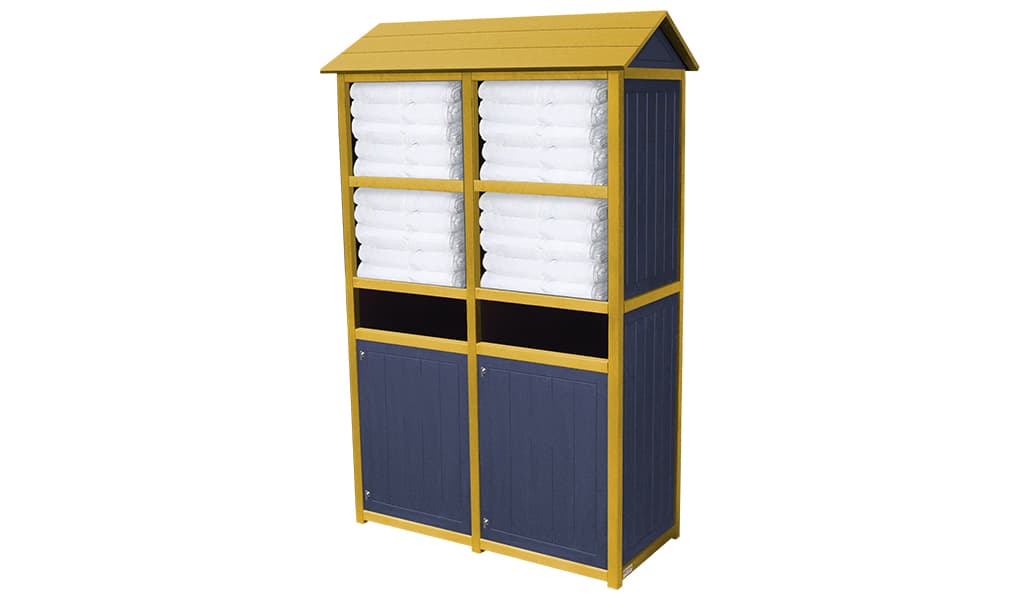 EasyCare Spruce Towel Station with Roof