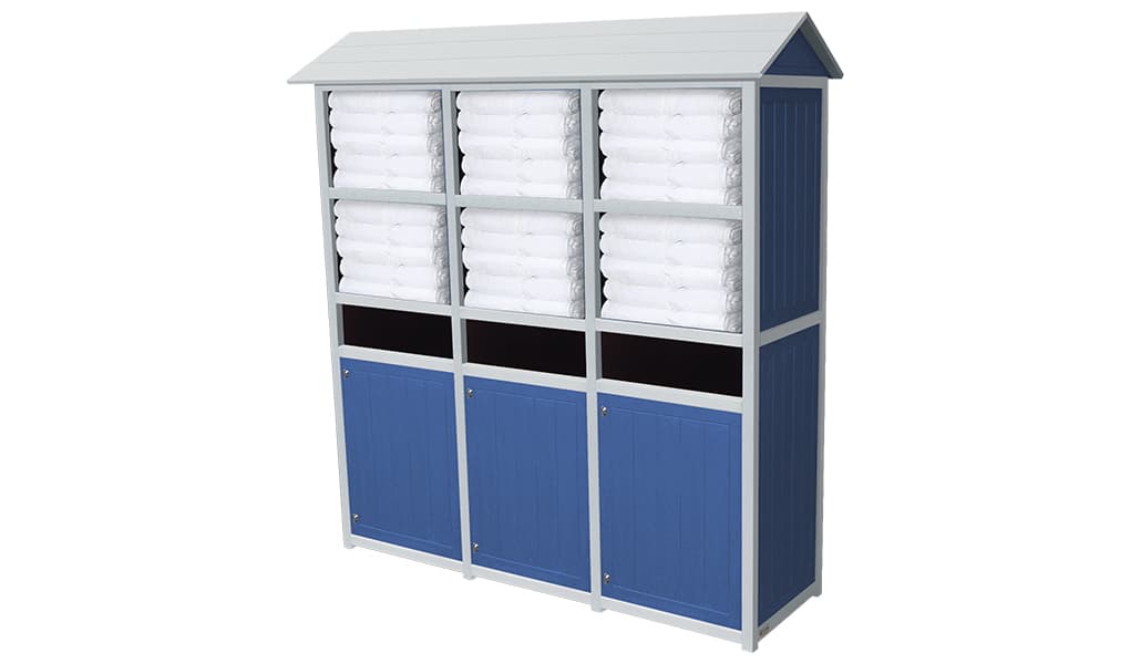 EasyCare Spruce Towel Station with Roof