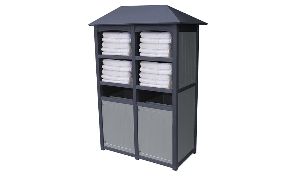 EasyCare Emerald Towel Station with Roof