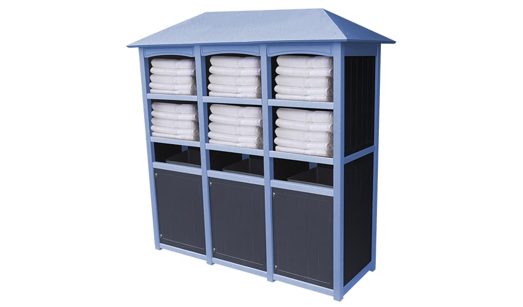 EasyCare Emerald Towel Station with Roof