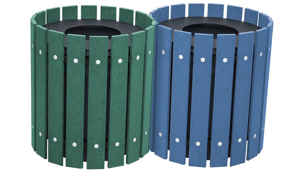 EasyCare Double 10 Gallon Round Recycling Bin