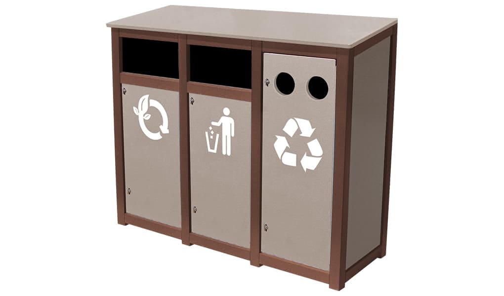 EasyCare Triple 18 Gallon Recycling Bin