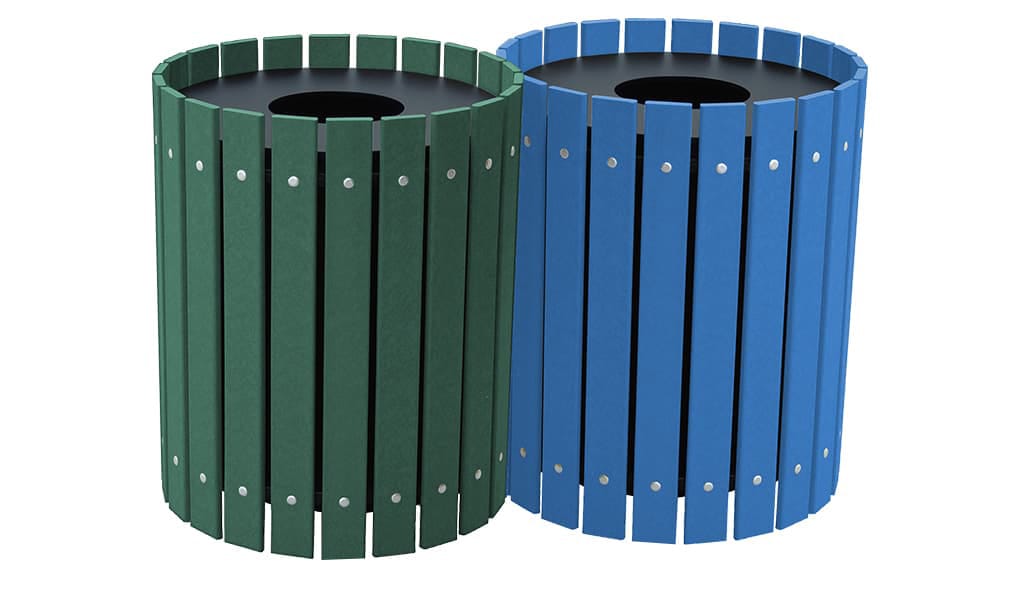 EasyCare Double 20 Gallon Round Recycling Bin