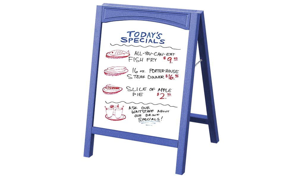 EasyCare Dry Erase Easel Sign