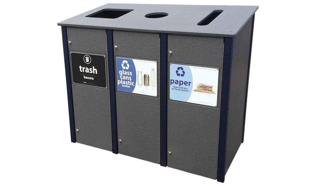 EasyCare Triple 23 Gallon Recycling Bin