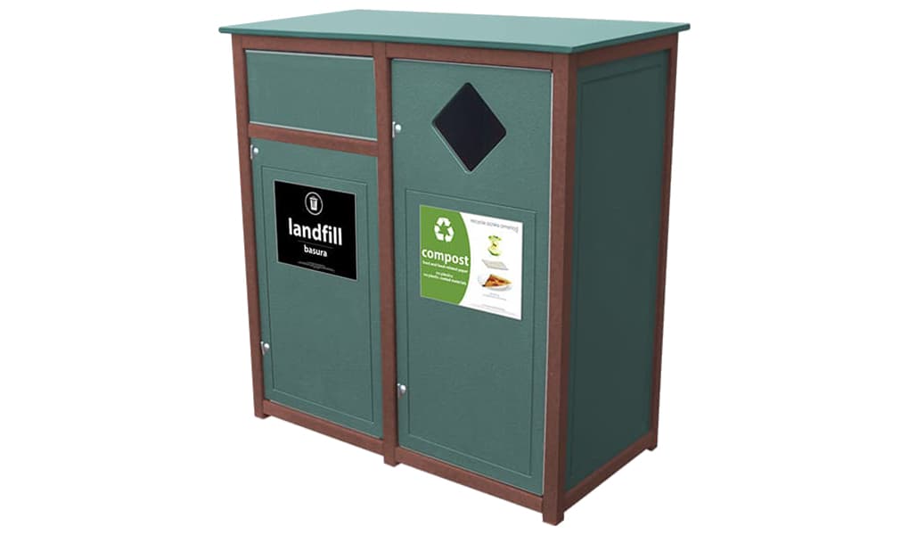 EasyCare Double 32 Gallon Recycling Bin