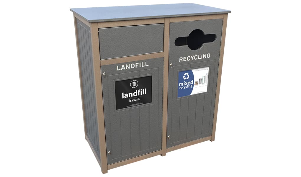 EasyCare Double 32 Gallon Recycling Bin