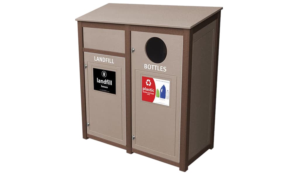 EasyCare Double 32 Gallon Recycling Bin