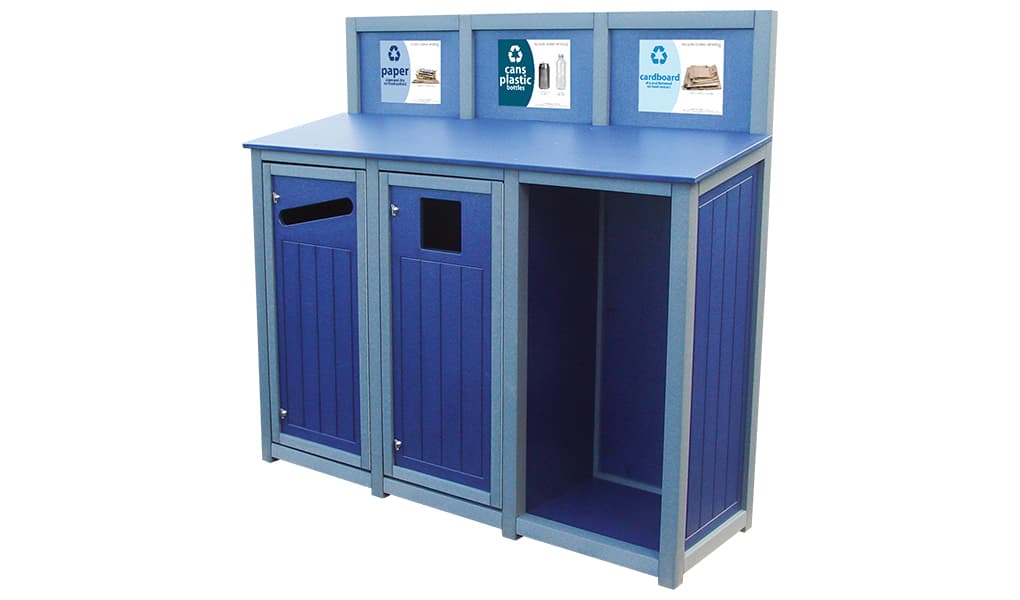 EasyCare Triple 32 Gallon Recycling Bin