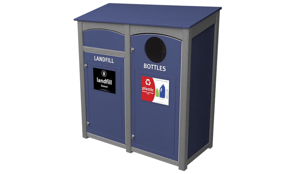 EasyCare Double 32 Gallon Recycling Bin