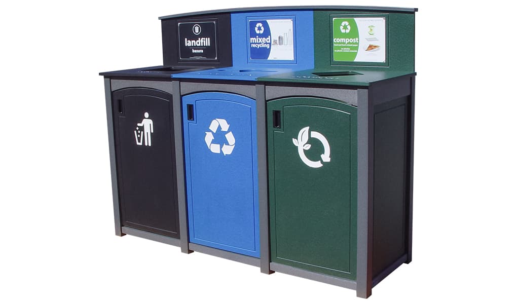 EasyCare Triple 32 Gallon Recycling Bin