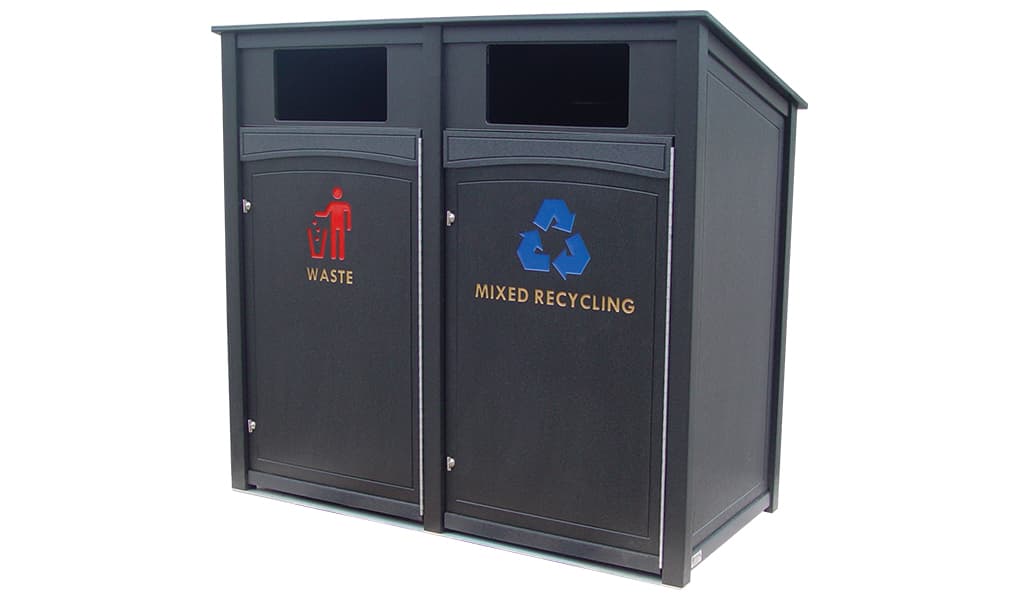 EasyCare Double 32 Gallon Roll Cart Recycling Bin