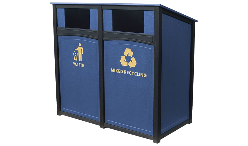 EasyCare Double 32 Gallon Roll Cart Recycling Bin