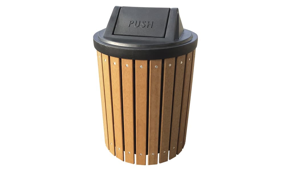 EasyCare 32 Gallon Round Recycling Bin