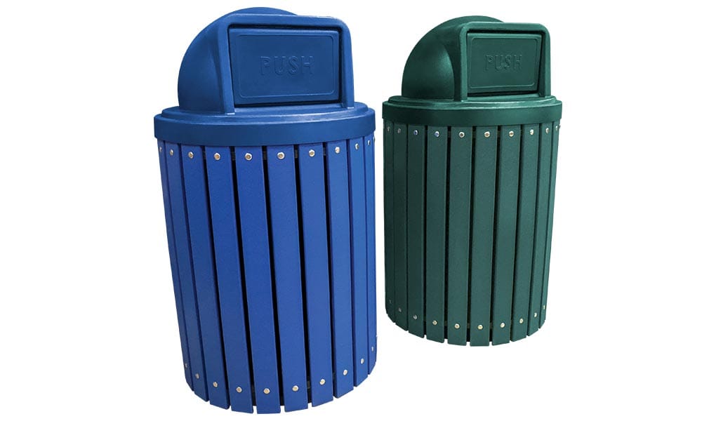 EasyCare 32 Gallon Round Recycling Bin