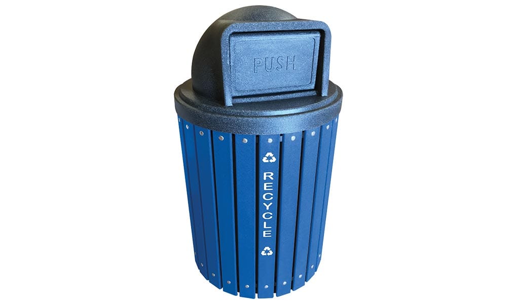 EasyCare 32 Gallon Round Recycling Bin