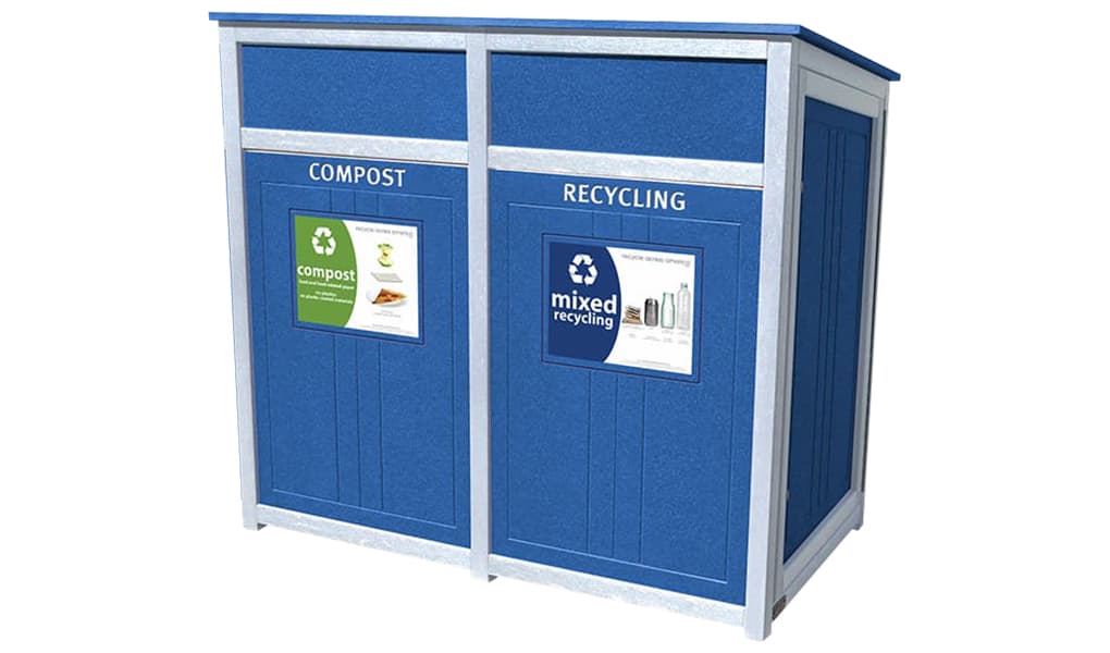 EasyCare Double 40 Gallon Recycling Bin