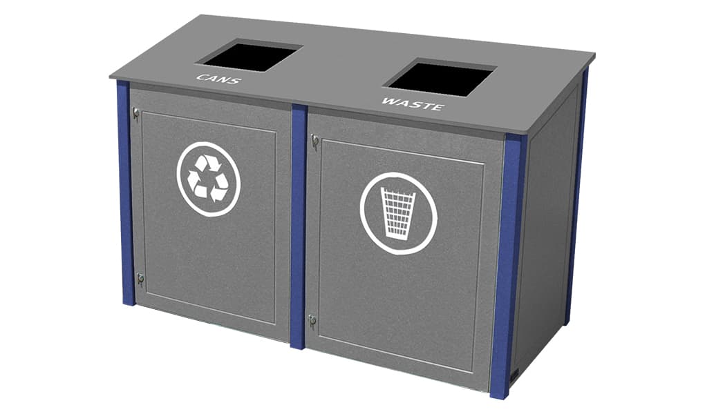 EasyCare Double 40 Gallon Recycling Bin