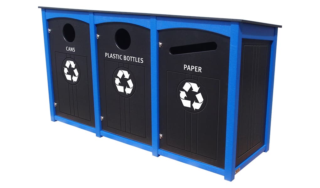 EasyCare Triple 40 Gallon Recycling Bin