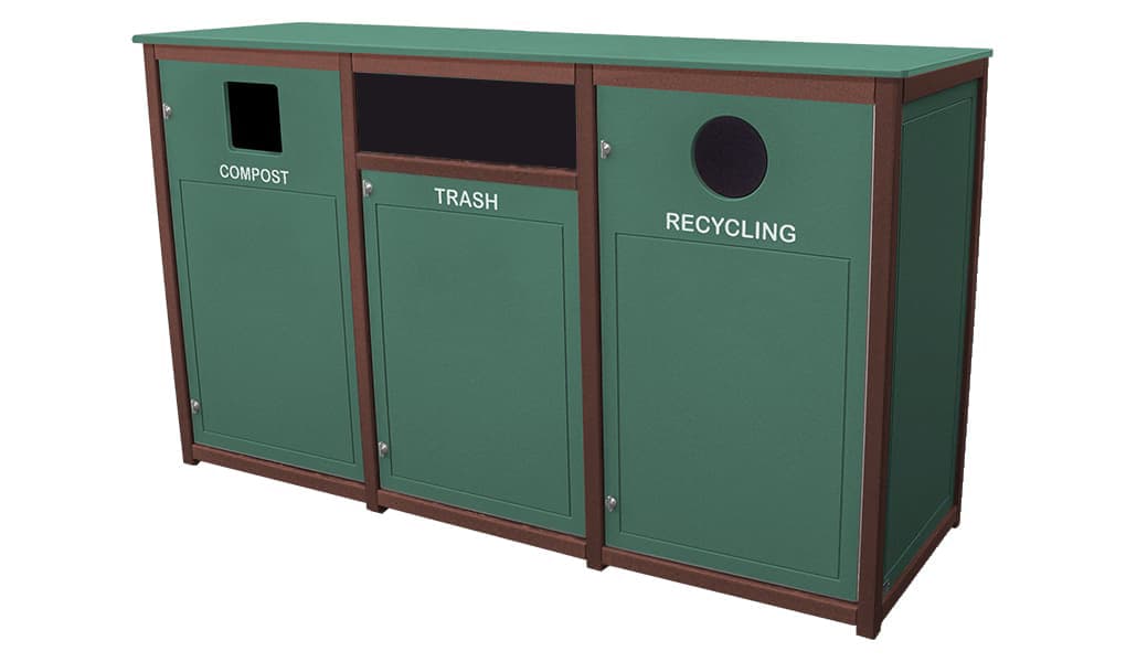 EasyCare Triple 55 Gallon Recycling Bin