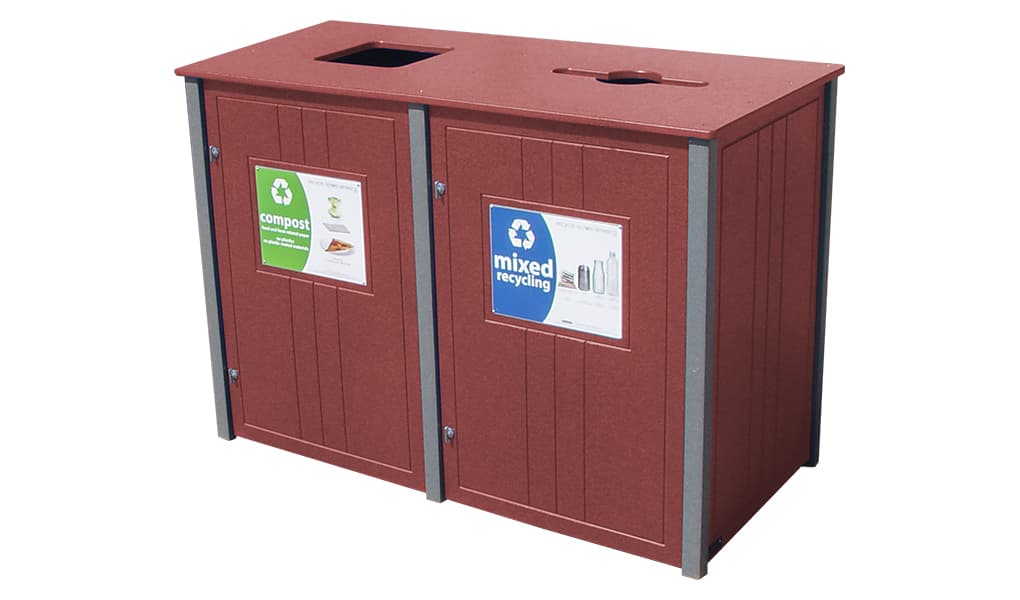 EasyCare Double 55 Gallon Recycling Bin