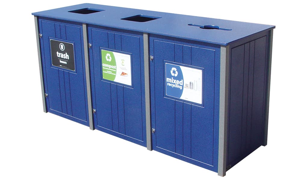 EasyCare Triple 55 Gallon Recycling Bin