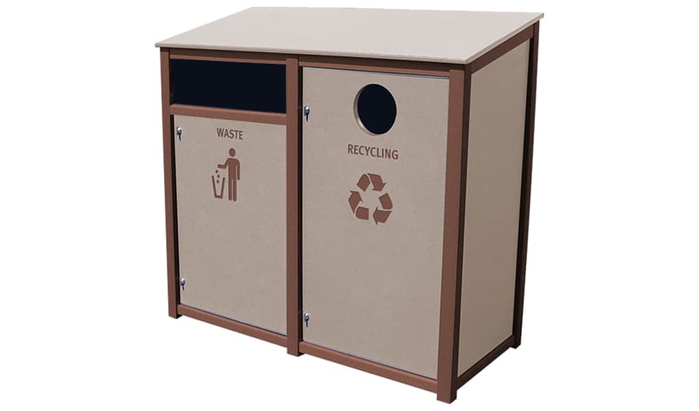 EasyCare Double 55 Gallon Recycling Bin