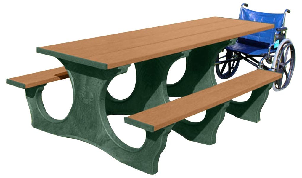 6-Ft Easy Access ADA Picnic Table