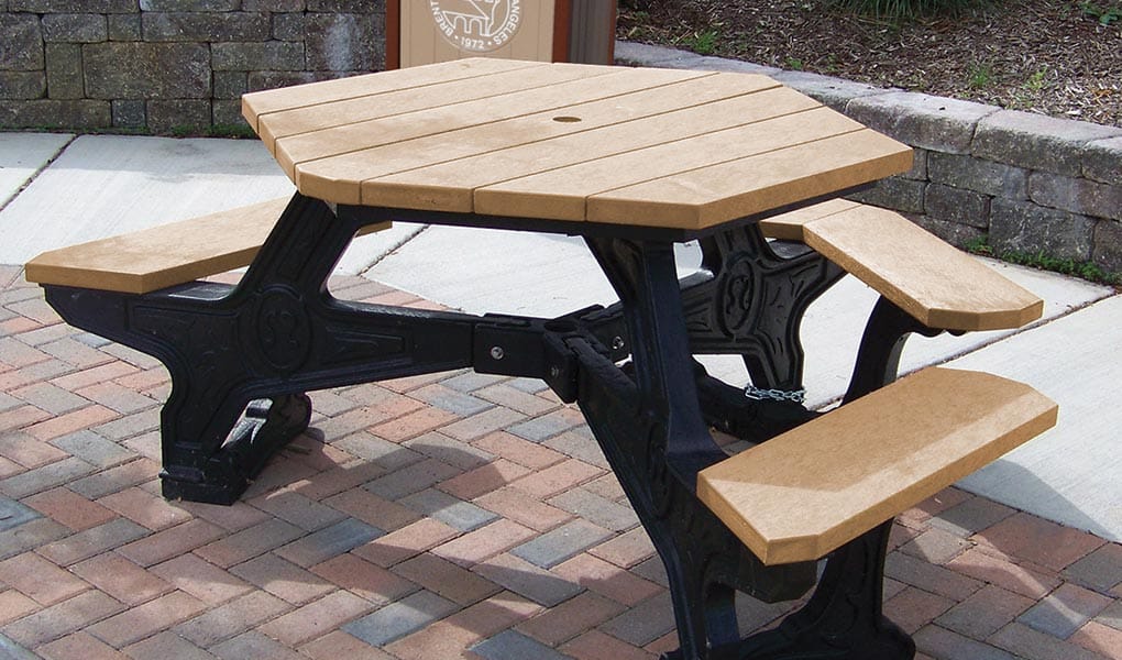 Plaza Hexagon ADA Picnic Table