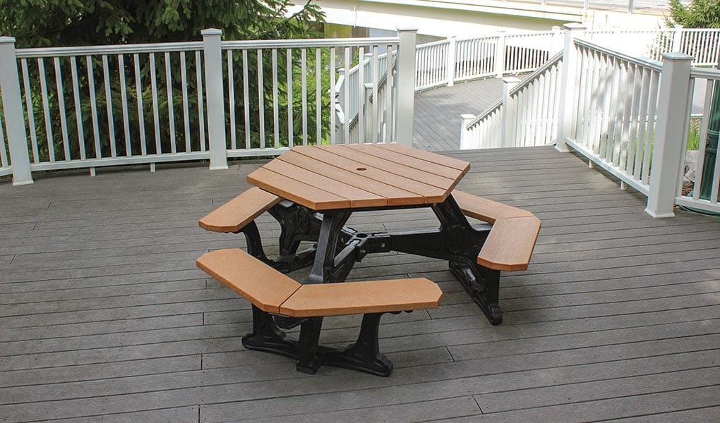 Plaza Hexagon Picnic Table