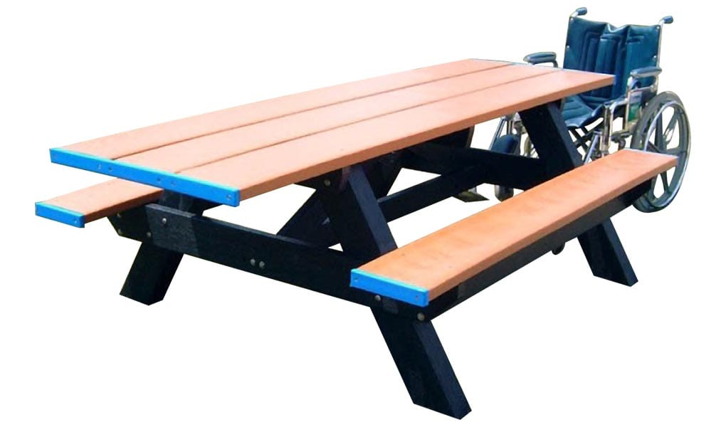 6-Ft Standard ADA Double Picnic Table