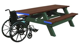 6ft standard ada picnic table