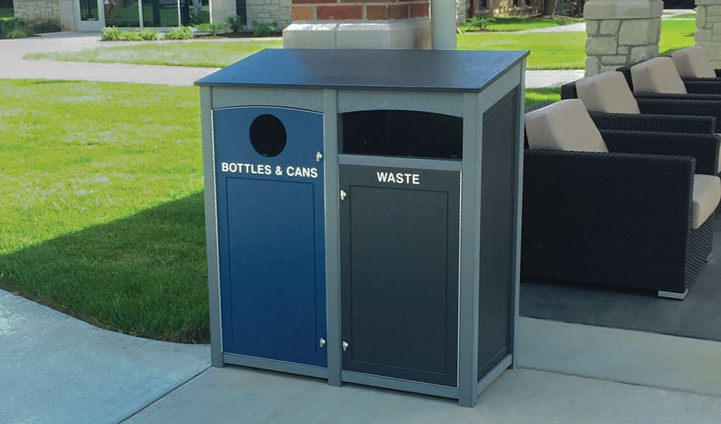 EasyCare Double 32 Gallon Recycling Bin