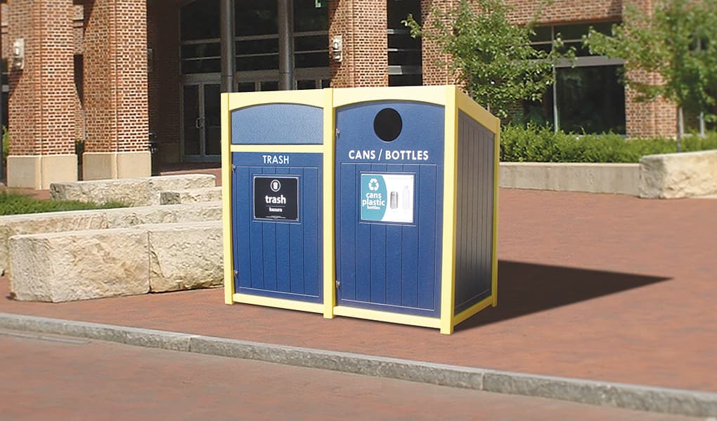 EasyCare Double 70 Gallon Recycling Bin